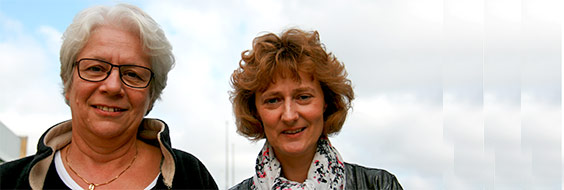 Fællestillidsrepræsentanterne Birthe Christophersen og Helle Holm